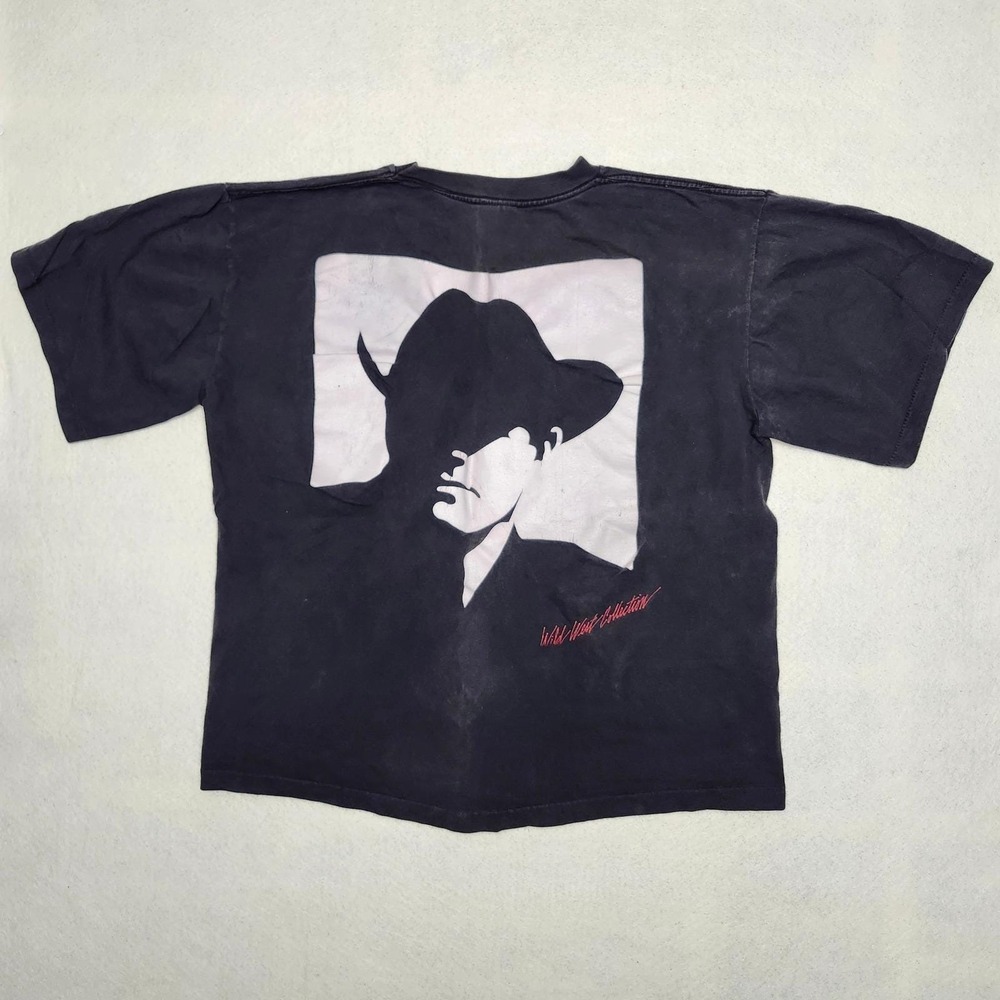 Vintage Marlboro Wild West Collection Shirt Mens M Crop Single Stitch Black USA